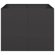 Plantenbak 100x100x80 cm staal zwart