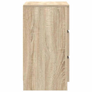 Nachtkastjes met 3 lades 2 st 39x35x65 cm Sonoma eikenkleurig