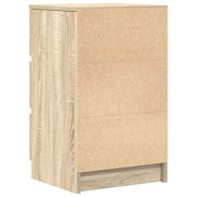 Nachtkastjes met 3 lades 2 st 39x35x65 cm Sonoma eikenkleurig