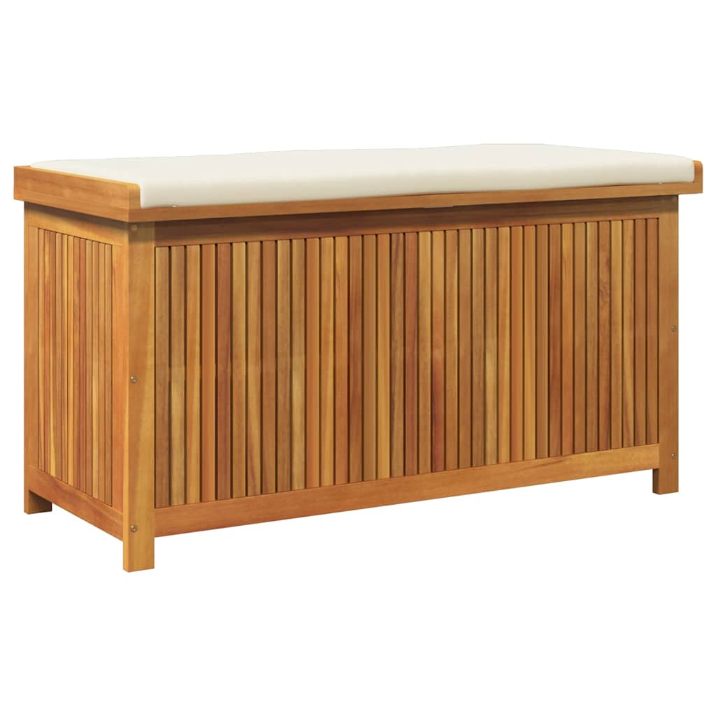 Opbergbox voor buiten 113x50x60,5 cm massief acaciahout