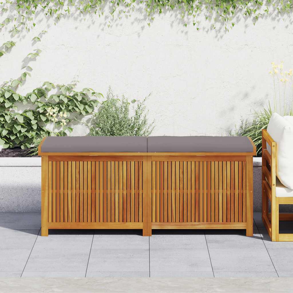 Kussenbox voor buiten 150x50x60,5 cm massief acaciahout