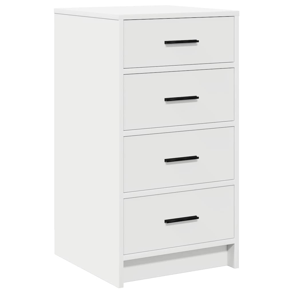Dressoir Wit 40 x 41 x 75 cm Bewerkt hout
