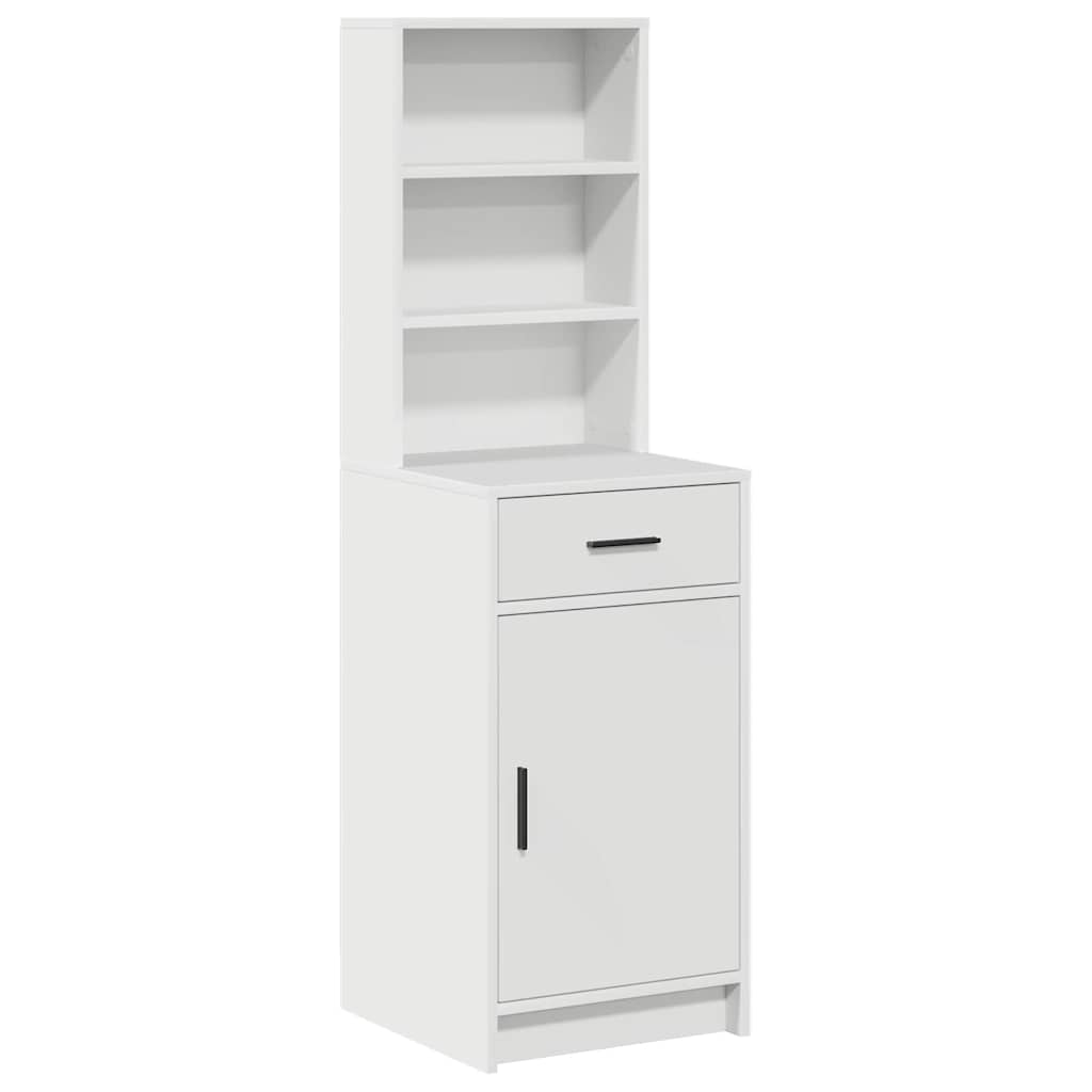 Hoge kast Wit 41 x 40 x 135 cm Bewerkt hout