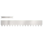Tuinrand 50 st 100 x 0,05 x 15 cm Roestvrij staal Zilver