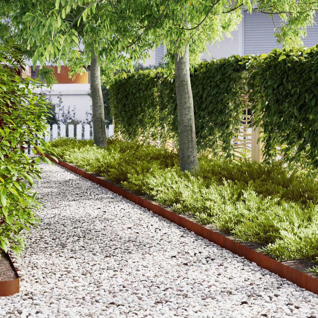 Tuinrand 50 st 100 x 0,05 x 15 cm Roestig