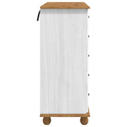 Ladekast ASKIM Wit 91 x 40 x 95,5 cm Massief grenenhout