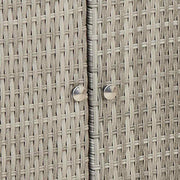 Opbergkast met plank Lichtgrijs 100 x 36 x 102 cm Rattan