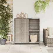 Opbergkast met plank Lichtgrijs 100 x 36 x 102 cm Rattan