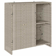 Opbergkast met plank Lichtgrijs 100 x 36 x 102 cm Rattan