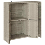 Opbergkast met plank Lichtgrijs 100 x 36 x 102 cm Rattan