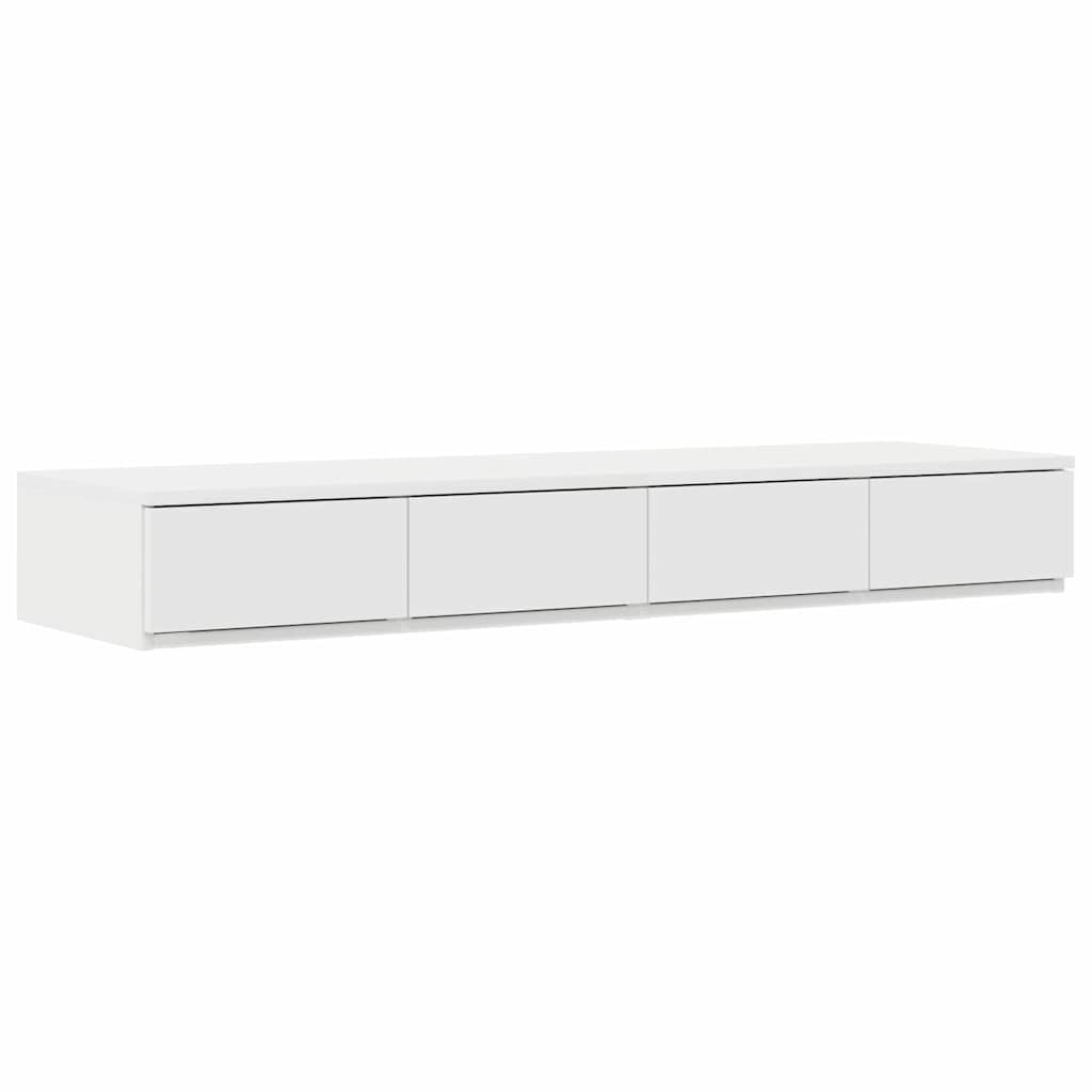 Bedlades Wit 120 x 36,5 x 16,5 cm Bewerkt hout