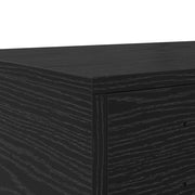 Bedlades Zwart Eiken 160 x 36,5 x 16,5 cm Bewerkt hout