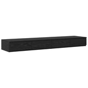 Bedlades Zwart Eiken 160 x 36,5 x 16,5 cm Bewerkt hout