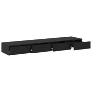 Bedlades Zwart Eiken 160 x 36,5 x 16,5 cm Bewerkt hout