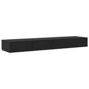 Bedlades Zwart Eiken 160 x 36,5 x 16,5 cm Bewerkt hout