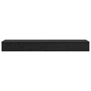 Bedlades Zwart Eiken 160 x 36,5 x 16,5 cm Bewerkt hout