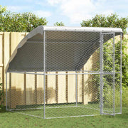 Hondenhok Zilver 2 x 2 x 2 m Gegalvaniseerd staal