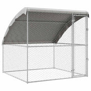 Hondenhok Zilver 2 x 2 x 2 m Gegalvaniseerd staal