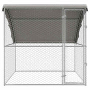 Hondenhok Zilver 2 x 2 x 2 m Gegalvaniseerd staal