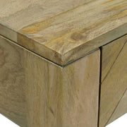 Wandtafel Natuurlijk grijs 110 x 30 x 80 cm massief mangohout