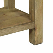 Wandtafel Natuurlijk grijs 110 x 30 x 80 cm massief mangohout