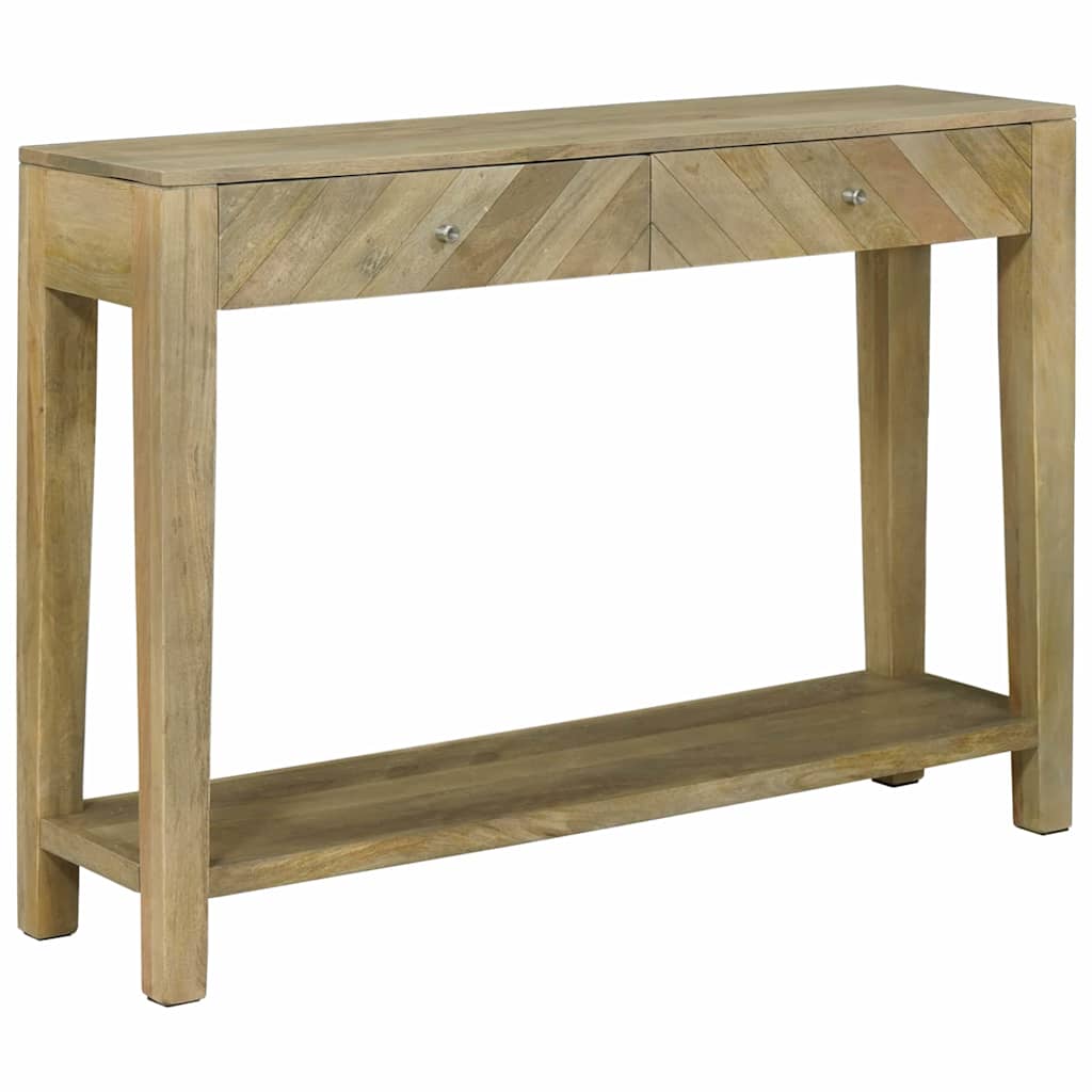 Wandtafel Natuurlijk grijs 110 x 30 x 80 cm massief mangohout