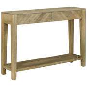Wandtafel Natuurlijk grijs 110 x 30 x 80 cm massief mangohout