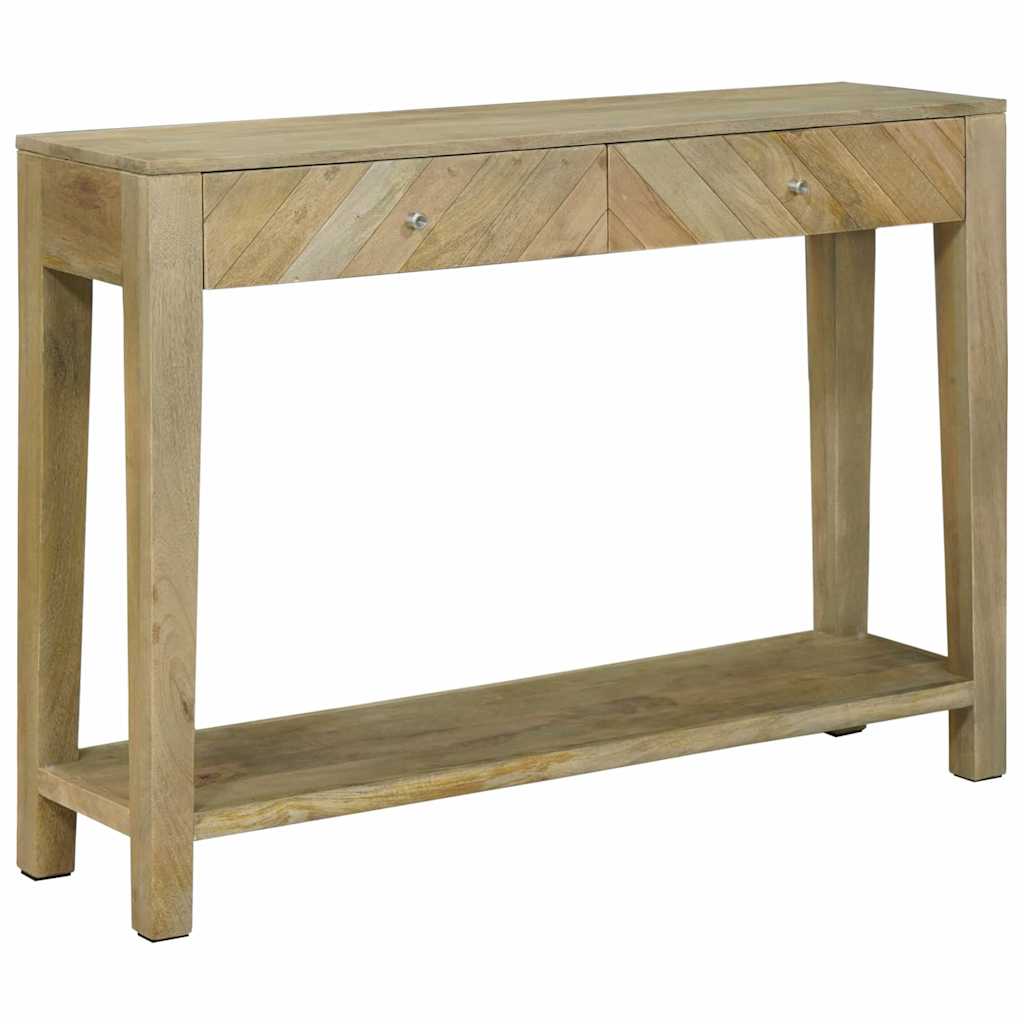 Wandtafel Natuurlijk grijs 110 x 30 x 80 cm massief mangohout