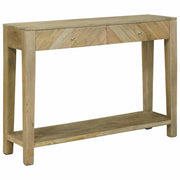 Wandtafel Natuurlijk grijs 110 x 30 x 80 cm massief mangohout