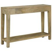 Wandtafel Natuurlijk grijs 110 x 30 x 80 cm massief mangohout