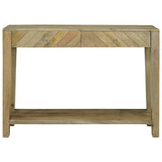 Wandtafel Natuurlijk grijs 110 x 30 x 80 cm massief mangohout