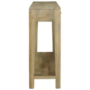 Wandtafel Natuurlijk grijs 110 x 30 x 80 cm massief mangohout