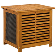 Tuinopslagdoos 185 L Massief Acaciahout 60 x 50 x 56 cm Zwart