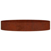 Plantenring 5 st roestkleurig 120 x 120 x 20 cm weervast staal