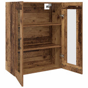 Opbergkast Wandgemonteerd oud hout-look 69,5 x 34 x 90 cm