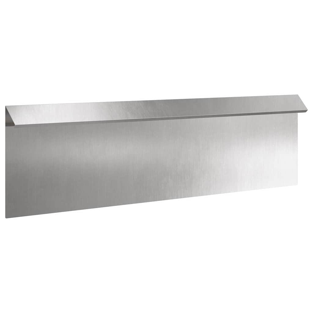 Slakkenhekje 16 st 100 x 3,5 x 25 cm Roestvrij staal zilver