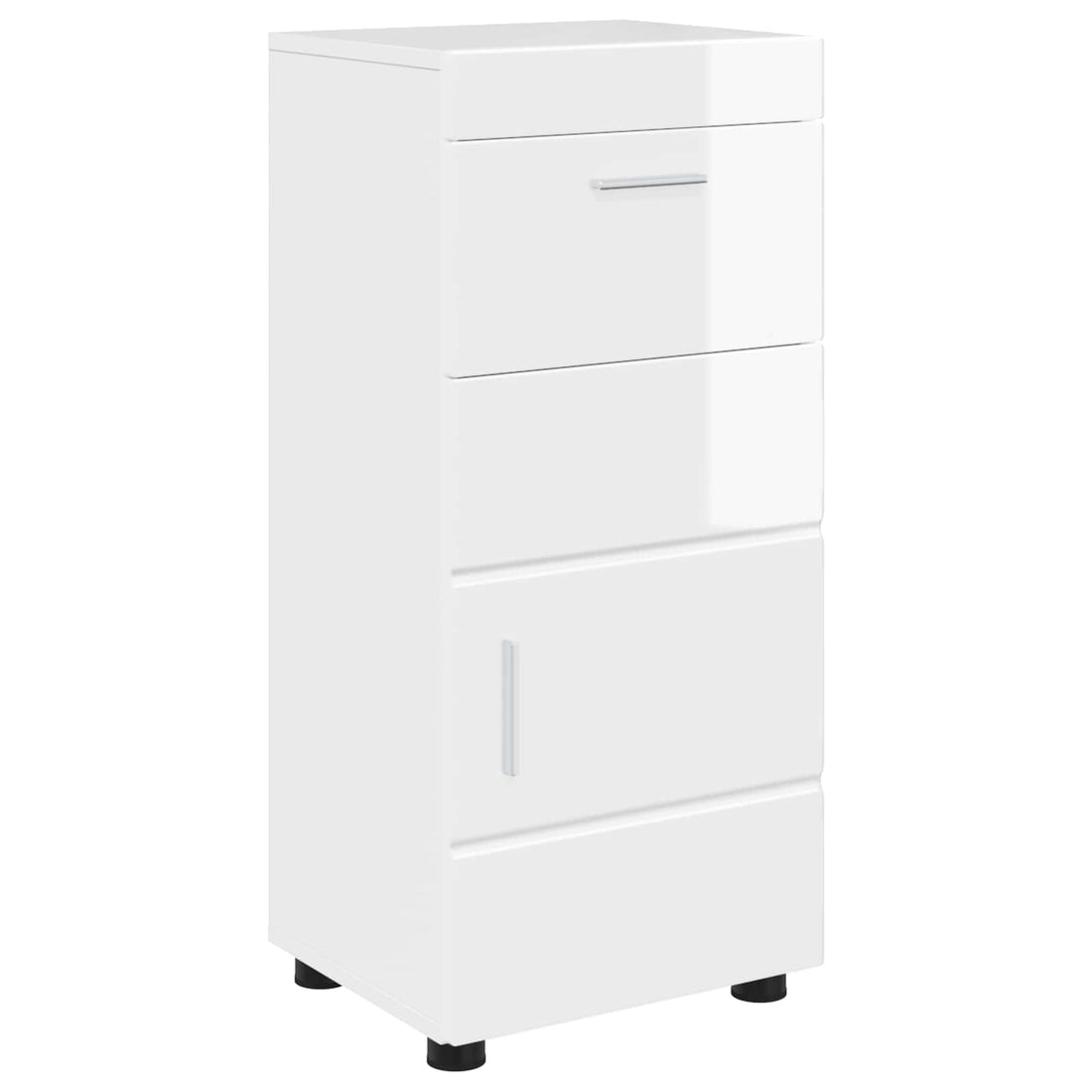 Badkamerkastenset TULUM Hoogglans wit 37 x 31,5 x 82 cm