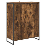 Schoenenkast met opbergruimte Rook Eik 79 x 36 x 100 cm Bewerkt hout