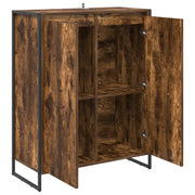 Schoenenkast met opbergruimte Rook Eik 79 x 36 x 100 cm Bewerkt hout