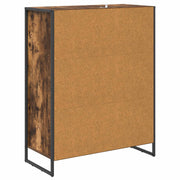Schoenenkast met opbergruimte Rook Eik 79 x 36 x 100 cm Bewerkt hout