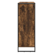 Schoenenkast met opbergruimte Rook Eik 79 x 36 x 100 cm Bewerkt hout