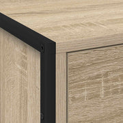 Nachtkastje 2 st Sonoma 50 x 39,5 x 50 cm Bewerkt hout