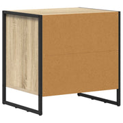 Nachtkastje 2 st Sonoma 50 x 39,5 x 50 cm Bewerkt hout