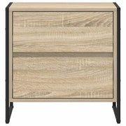 Nachtkastje 2 st Sonoma 50 x 39,5 x 50 cm Bewerkt hout