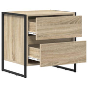Nachtkastje 2 st Sonoma 50 x 39,5 x 50 cm Bewerkt hout