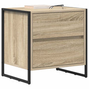 Nachtkastje 2 st Sonoma 50 x 39,5 x 50 cm Bewerkt hout