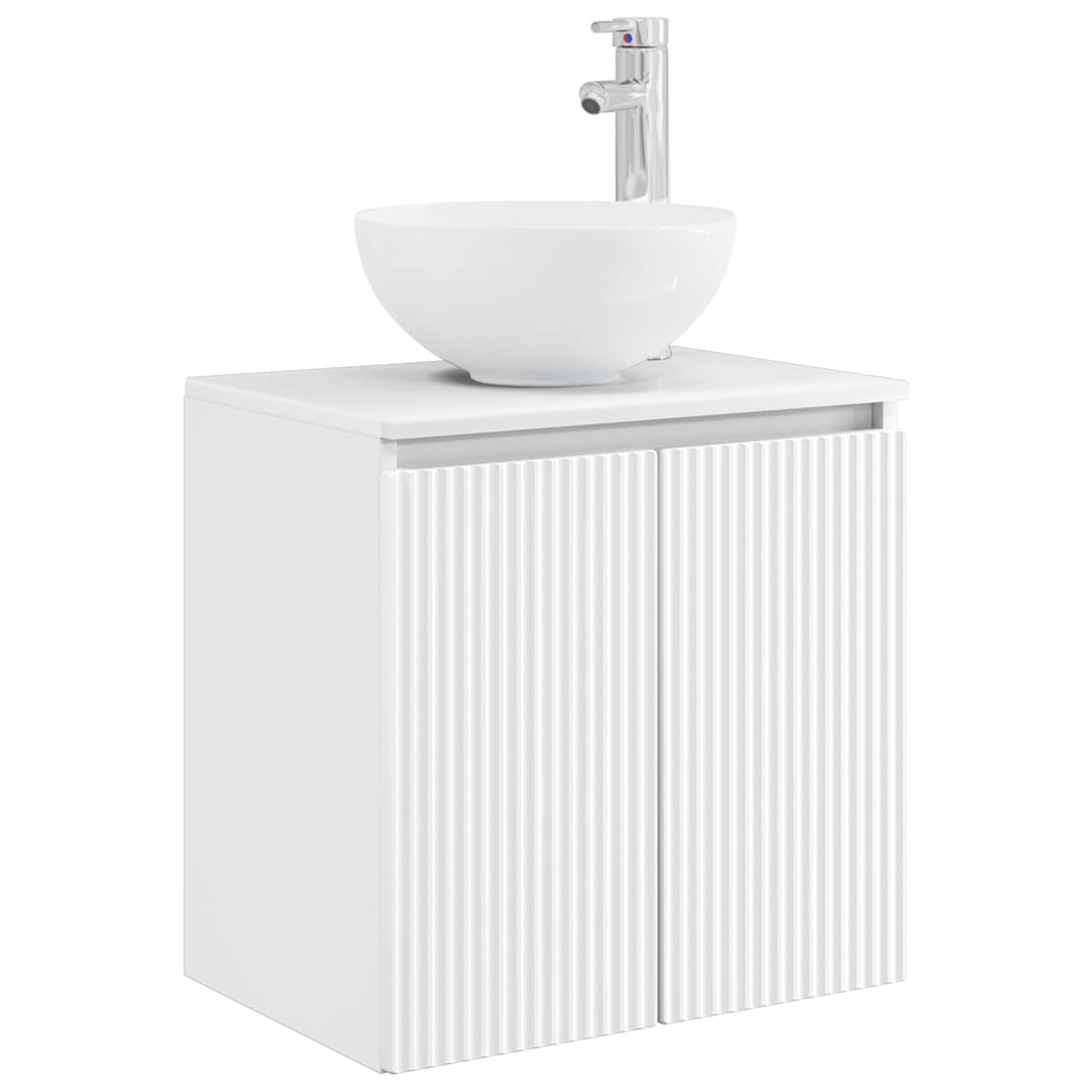 Wandgemonteerde wastafelmeubel Wit 49,5 x 41 x 64,5 cm