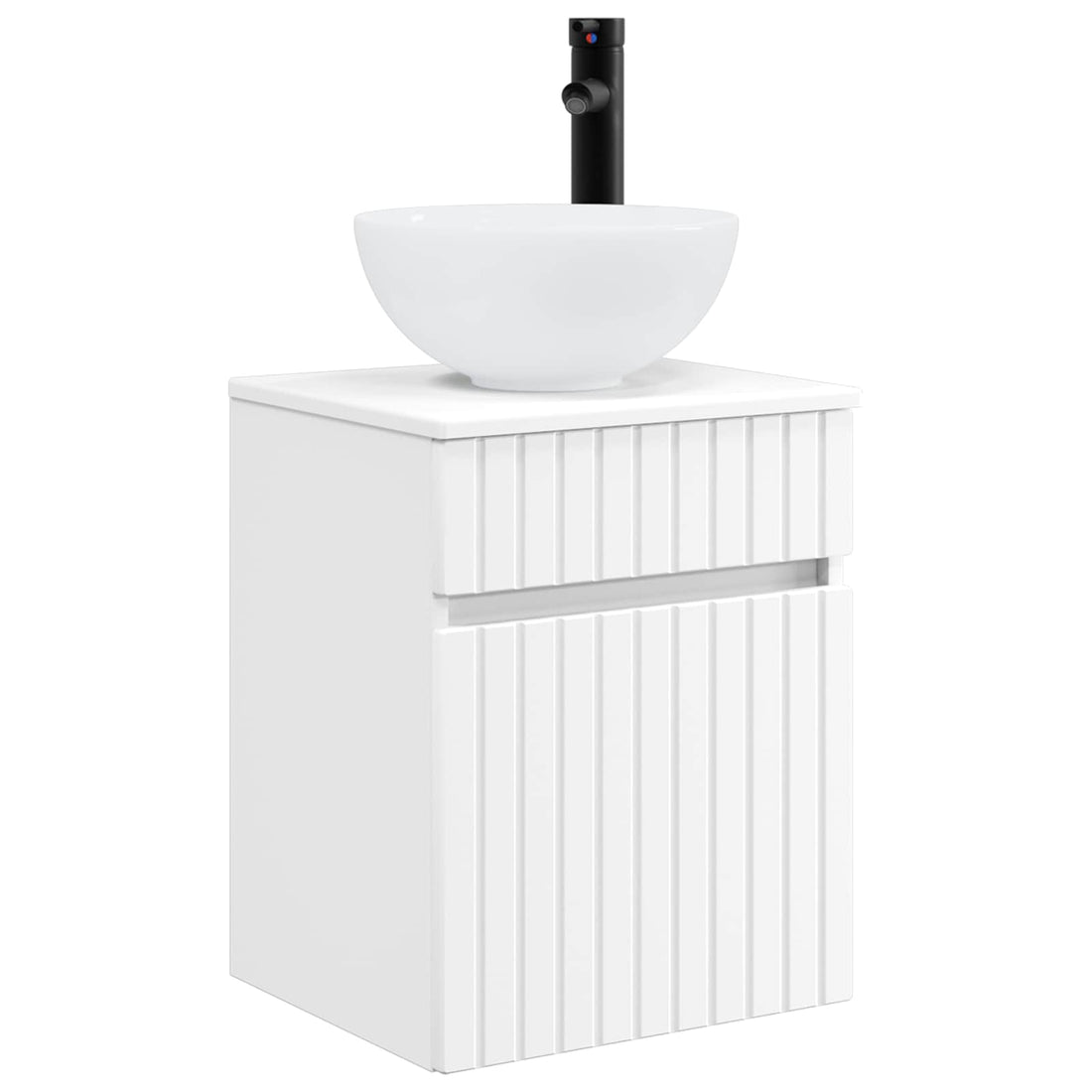 Wandgemonteerde wastafelmeubel Wit 39 x 41 x 64,5 cm