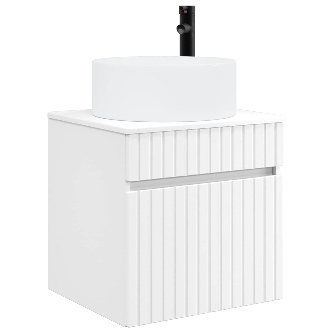 Wandgemonteerde wastafelmeubel Wit 49 x 44,5 x 65,5 cm