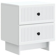 Nachtkastje 2 st Wit 43 x 34,5 x 47,5 cm Bewerkt hout